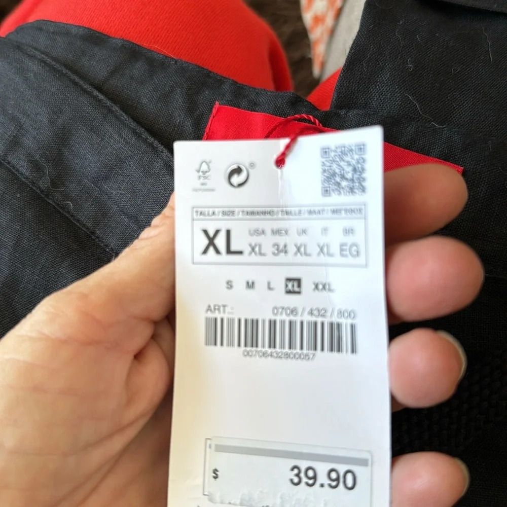 Zara Man Basic Chino Bermuda Shorts Flat Front Mi… - image 3